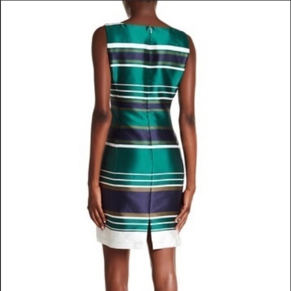 Lafayette 148 New York Multicolor Striped Sleeveless Mini Dress Size 8 - Picture 2 of 5